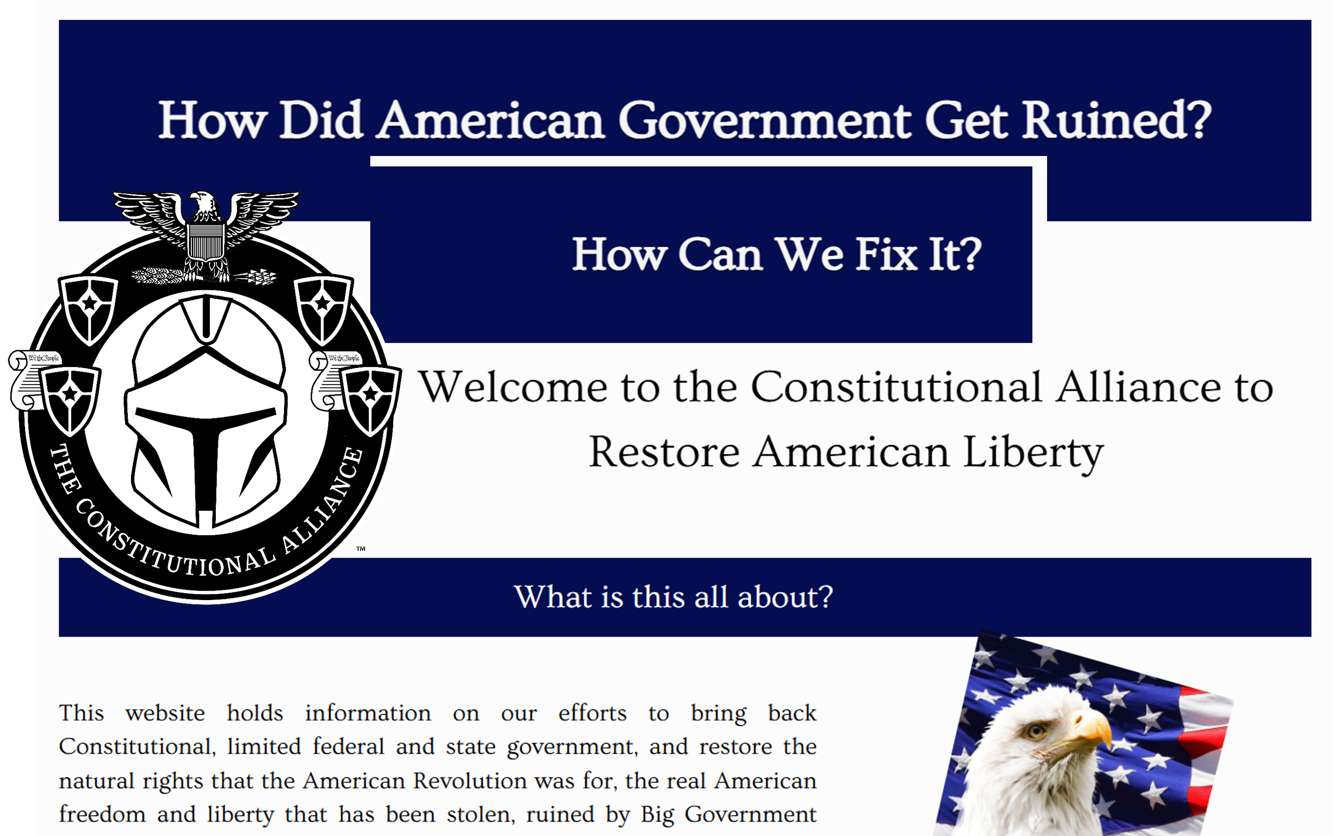The Constitutional Alliance — Restore American Liberty
